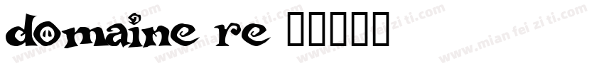 domaine re字体转换